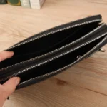 Men's Genuine Crocodile Skin + Leather Wallet - Image 6