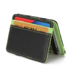 Ultra Thin PU Leather Women Men Magic Wallets Mini Small Coin Purses Portable Short Business Credit Card Holder Clutch Bag Case - Image 2