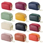 Genuine Leather Mini Pocket Zipper Small Money Bag Female Wallet Women Wallet Purse Short Card Coin Key Holder Change Pouch - Image 4
