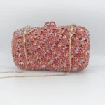 Hollow Metal Diamond Dinner Bag Ladies Banquet Dress Full Diamond Clutch Stone Clutch Diamond Party Bag Bolsos De Diseñador Lujo - Image 3