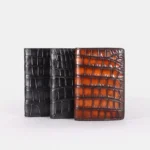 DIMY 2025 Crocodile Pickup Bag Men's Leather Fashion Large Capacity Multi slot Card Clip Zero Wallet Integrated Card Cover Small