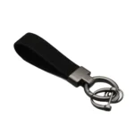 New Luxury Leather Auto Keychain Women Men Black Buckle Car Key Ring Chain Holder Jewelry Gift Chaveiro - Image 6