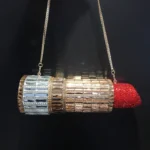 Lipstick Diamond Dinner Bag Full Of Diamonds Crystal Bag Banquet Clutch Designer Luxury Bags شنطة نسائيه ماركة اصليه اكثر مبيعاً