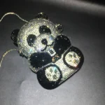 Panda Diamond Bag Cartoon Animal Crystal Full Diamond Dinner Bag Handmade Diamond Ladies Clutch Bag Cartera De Fiestas Elegantes - Image 4