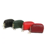 Genuine Leather Mini Pocket Zipper Small Money Bag Female Wallet Women Wallet Purse Short Card Coin Key Holder Change Pouch - Image 5