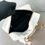 Ladies' fashionable motorcycle bag handba genuine leather bags hand-held bag money shoulder bags - Image 6