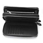 Men's Genuine Leather High Quality Luxury Business Wallet Trend Double Zipper Clip Bags Leisure Clutch Bag Fashion Black Purse - Image 4