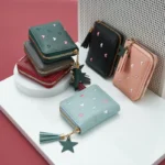 Women Wallet Ladies Mini Small Short Tassel Wallet Cute Girl Zipper Pu Leather Coin Purse Female Hand Wallet Purse - Image 3