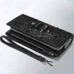 yuanyu new crocodile handbags import crocodile male wallet long bag Hand caught wallet - Image 2