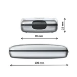 Smart Wallet Card Holder Rfid Blocking Hard Case Solid ID Credit Card Scanning Protect Cardbag Men Women Silver Metal Coin Purse - Image 4