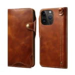 Genuine Leather Flip Phone Cover For iPhone 16e 15 Pro Max 14 Plus 13 Mini 12 Pro 11 XR XS Max 7 8 Plus With Wallet Card Slots - Image 6