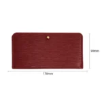 DHL100pcs Wallet PU Blank Blue Wine Red Long Card Holder - Image 3