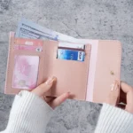 New Cute Wallets for Women Small Hasp Girl Credit Card Holder for PU Leather Coin Purse Female Wallet Short Purses for Women - Image 4