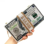 Handmade Bedazzeled USD Bundle Dinner Bag