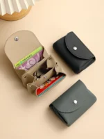 Ele Cact Women's Wallet ort Sle Bule Coin Purse Multi-Layer Card Holder Portable Small Hard ell Money Pouch - Image 3