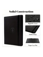 9 Pocket Card Binder, 360 Trading Card Holder Book, Premium PU Cover Zip Binder For Cards, Durable Side Loading Card Fold - Image 2