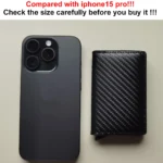 Anti Rfid Carbon Fiber ID Credit Card Holder Men Wallets Mini Automatic Pop up Bank Cardholder Case Minimalist Vallet Choice - Image 5