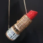 Lipstick Diamond Dinner Bag Full Of Diamonds Crystal Bag Banquet Clutch Designer Luxury Bags شنطة نسائيه ماركة اصليه اكثر مبيعاً - Image 3