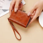 Lonny New Change Card Holder Cross-Border Supply Women Buckle Coin Purse 4-Inch Zip-up Clip Clutch - Image 2