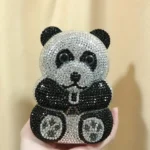 Panda Diamond Bag Cartoon Animal Crystal Full Diamond Dinner Bag Handmade Diamond Ladies Clutch Bag Cartera De Fiestas Elegantes