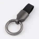 Fashion Durable Leather Car Key Ring Keychain Holder Accessories Suitable for Most Car Keys Keyholes Larger Than 1.2cm/0.47in - Image 4