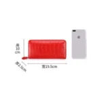 moben crocodile leather women wallet female fashion female bag long women clutch bags female bag - Image 3