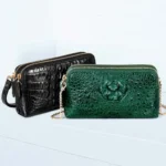keximayuanyuan crocodile leather women wallet long Double zipper women chain bag Ladies clultch bag women wallet - Image 2