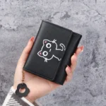 Women Fashion Card Holders Wallet Korean Cute Cartoon Cat Girls Credit ID Card Coin Money Short Purses PU Leather Female Purse - Image 3