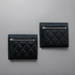 MIA Classic Mouth Cover Wallet Tri-fold Wallet Women's, Flip Rhombus Change Bag Wallet, Calfskin Large Card Bag