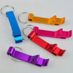 Colorful Bottle Opener Key Ring Chain Portable Metal Mini Beer Can Opener Keychain Metal Beer Kitchen Bar Tools Accessories