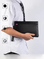 ETO Luxury Men's Busin Clutch Wallet Top Layer Cowhide Leather Wear Resistant Envelope Sle Faionable mat Men's ... - Image 4