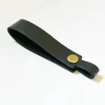 Personalized Minimalist Design Leather Keychain Car Key Pendant Wrist Strap Car Key Chain Crazy Cow Leather Lanyard Accessories - Image 2