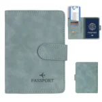Passport Holder Cover Wallet RFID Blocking Leather Card Case Travel Accessories for Women Men