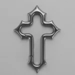 Y2K Cross Carabiner Keychain Religious Crucifix Grunge Clasp Key Clip EDC Gift Dad Boyfriend Men Camping Hiking Outdoor Climber - Image 3