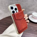 Magnetic Wireless Charging Frameless Phone Cover For iPhone 16 Pro Max 15 Pro 14 Pro Max With Detachable Back Wallet Card Case - Image 4