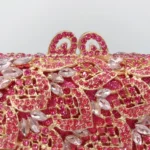 Hollow Metal Diamond Dinner Bag Ladies Banquet Dress Full Diamond Clutch Stone Clutch Diamond Party Bag Bolsos De Diseñador Lujo - Image 5