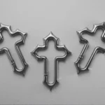 Y2K Cross Carabiner Keychain Religious Crucifix Grunge Clasp Key Clip EDC Gift Dad Boyfriend Men Camping Hiking Outdoor Climber - Image 2