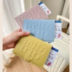 Travel Passport Clip Wallet Women And Men Multifunctional Solid Color Card Holde Anti Theft Swiping Wallets Storage Bag - Image 4