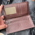 2025 New Designer Pearl Fish Leather Men's Long Wallet Fashon Stingray Skin Lady Purse Large Capacity Wallets For Man 45 - Image 4