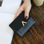 Leather New Women Purse Small Short Leather Wallet Luxury Brand Mini Female Fashion Wallets And Purse Credit Card Holder - Image 2