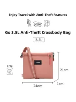 Pacse Anti-Theft Crossbody Bag Travel Document Bag for International Travel Secure Wallet for Passport And Personal Items - Image 5