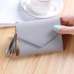 Short Tassel Wallet Women Fashion Purse Female Mini Wallets New Korean Students Lovely Purse Female Small Wallet for Girl - Image 4