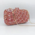 Hollow Metal Diamond Dinner Bag Ladies Banquet Dress Full Diamond Clutch Stone Clutch Diamond Party Bag Bolsos De Diseñador Lujo - Image 4