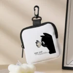 DHL200pcs Wallets Rice Fleece Girl Musical Note Printing Square Short Storage Bag - Image 3