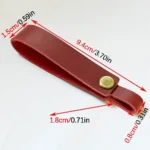 Personalized Minimalist Design Leather Keychain Car Key Pendant Wrist Strap Car Key Chain Crazy Cow Leather Lanyard Accessories - Image 5