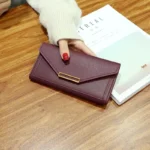 2025 New Fashion Women Wallets Leather Hasp Wallet Women's Long Design Purse Clutch Women Lady Wallet Phone Pocket Cartera Mujer