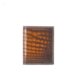 afanzhe Vertical section Skin of crocodile Men and women crocodile wallet Card bag Multiple card men wallet brush color - Image 3