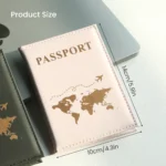 World Map Passport Cover Passport Holder Organizer Protective Card Case ID Document Passport Wallet Credit Card Holder - Image 6