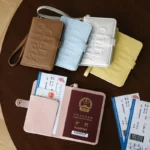 Travel Passport Clip Wallet Women And Men Multifunctional Solid Color Card Holde Anti Theft Swiping Wallets Storage Bag - Image 5