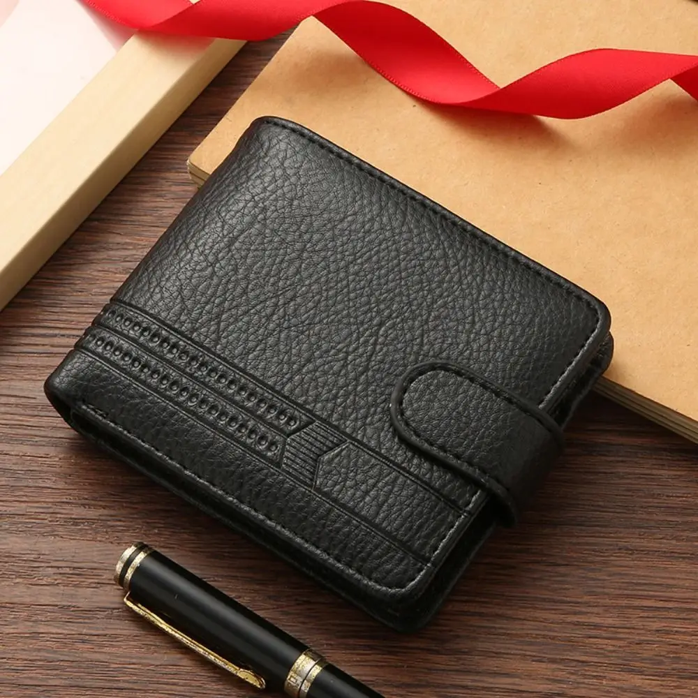 kf-Sb22c059e91604e4bbc29f858e5962412e Men Wallets Leather Zipper Purse Man Slim Card Horders Quality Male Short Multi-card Wallet Coin Pocket Purse - Image 1